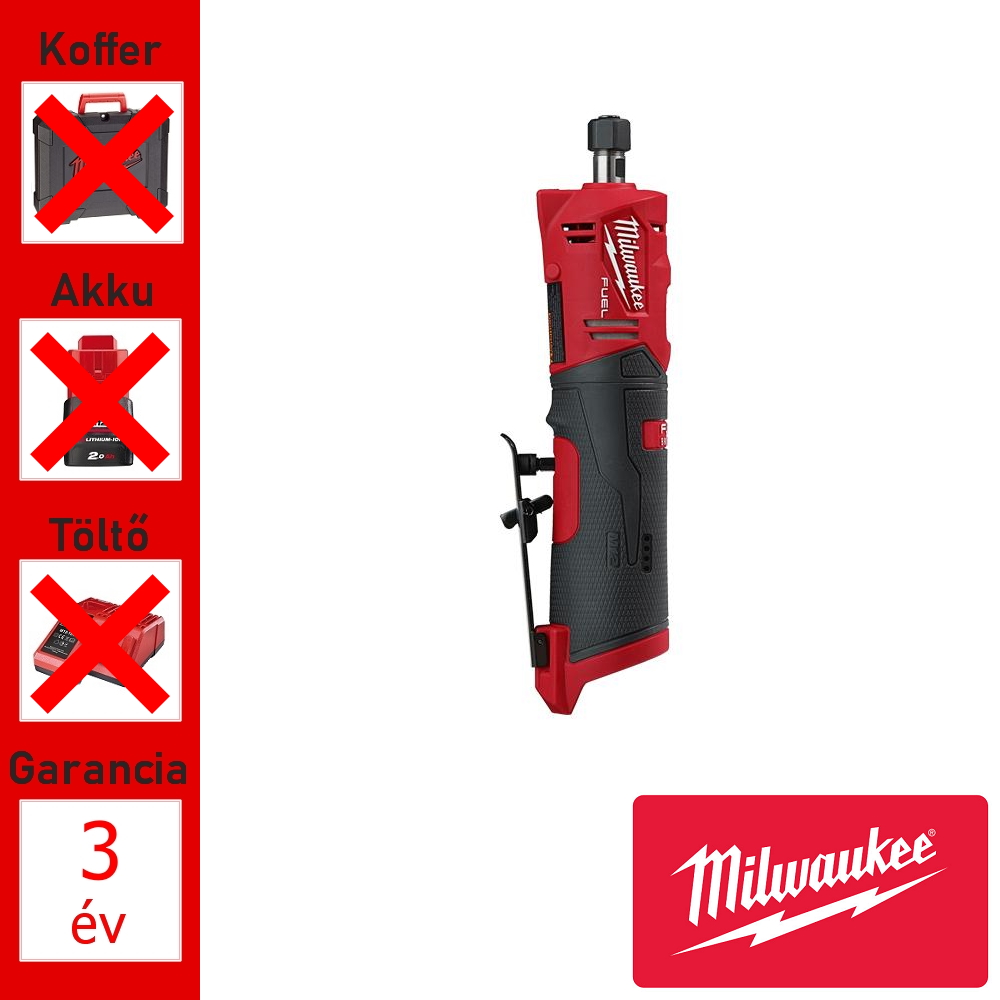 Milwaukee 12V akkus egyenes csiszoló géptest max 50mm tárcsa